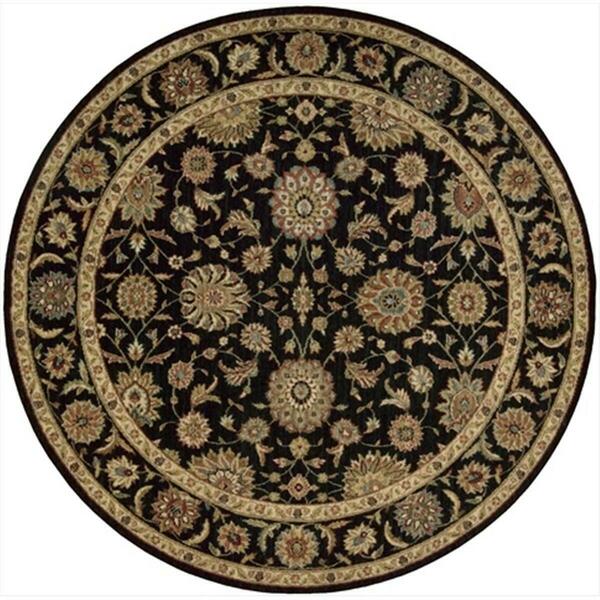 Nourison Living Treasures Area Rug Collection Black 7 Ft 10 In. X 7 Ft 10 In. Round 99446674609